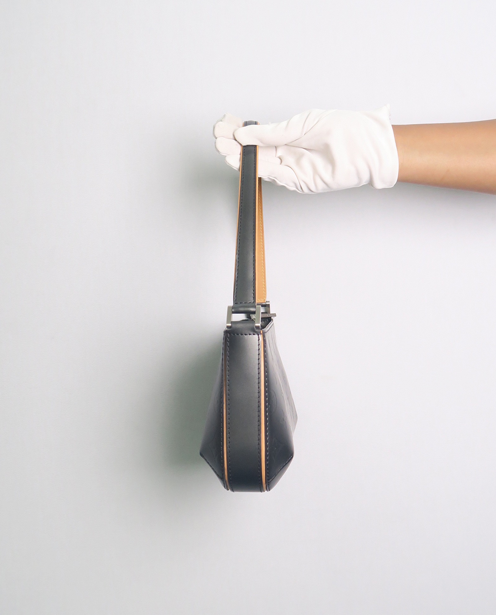 Mat Fowler, &pound;210, Handbags, Grey, Side view